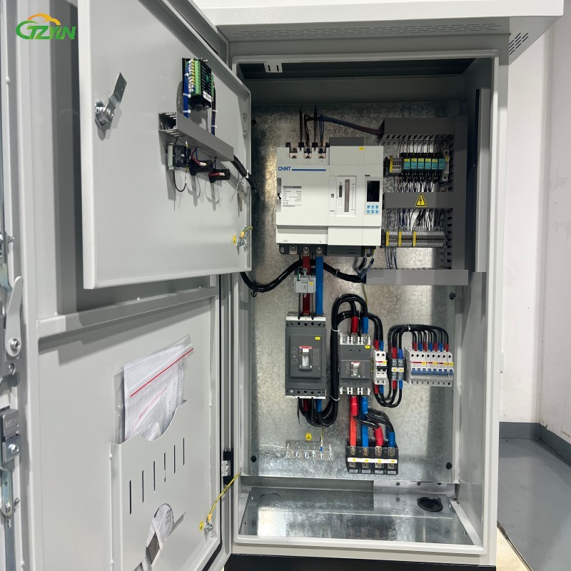 How does the ATS dual power cabinet help industrial automation?